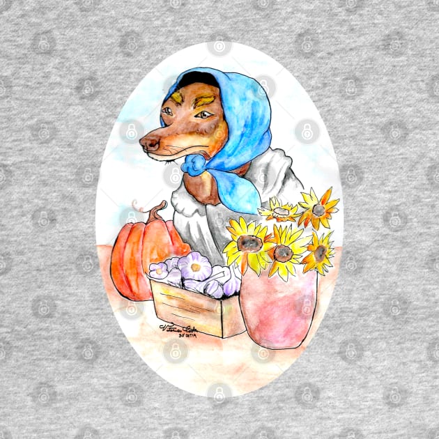 Babushka Dog by Art of V. Cook